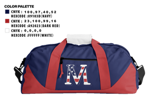 Duffle Bag, Veterans Memorial Eagles, Baseball, Teamtime, Team time, sublimation, custom sports apparel, team uniforms, spirit wear, spiritwear, sports uniforms, custom shirts, team store, custom team store, fundraiser sports, apparel fundraiser