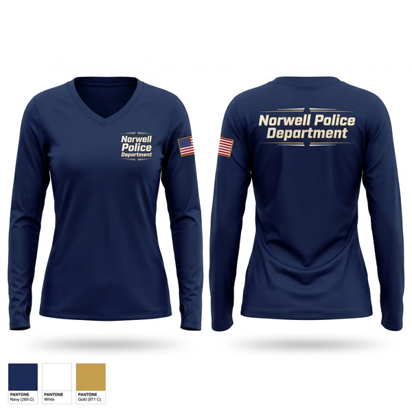 Norwell Police Department Old School Cotton Feel Shirt - 1