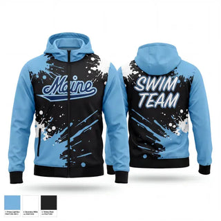 Windbreaker, Umaine Club Swim, Swimming, Teamtime, Team time, sublimation, custom sports apparel, team uniforms, spirit wear, spiritwear, sports uniforms, custom shirts, team store, custom team store, fundraiser sports, apparel fundraiser