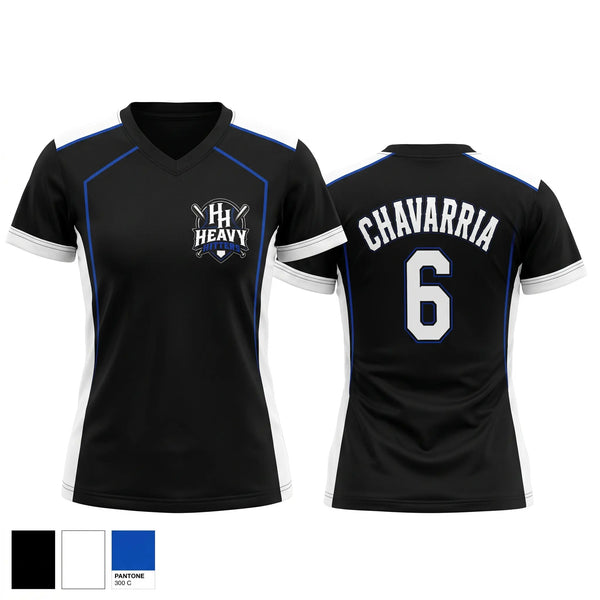 Heavy hitters Women's Short Sleeve V-neck Shirt - 1
