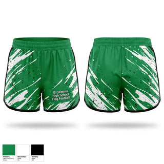 Womens Shorts, El Camimo High School Flag Football, , Teamtime, Team time, sublimation, custom sports apparel, team uniforms, spirit wear, spiritwear, sports uniforms, custom shirts, team store, custom team store, fundraiser sports, apparel fundraiser