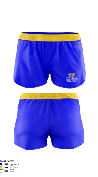 Womens Shorts, General Brown, Cheer, Teamtime, Team time, sublimation, custom sports apparel, team uniforms, spirit wear, spiritwear, sports uniforms, custom shirts, team store, custom team store, fundraiser sports, apparel fundraiser