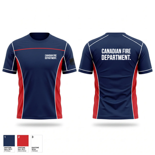 Short Sleeve Performance Shirt, Canadian Volunteer Fire Department, Fire Department, Teamtime, Team time, sublimation, custom sports apparel, team uniforms, spirit wear, spiritwear, sports uniforms, custom shirts, team store, custom team store, fundraiser sports, apparel fundraiser