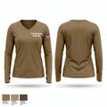 B Co 13th Sig Bn 1st Cav Div 36539305 Women's Long Sleeve V-neck Shirt - 1