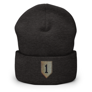 1st infantry division 88621490 Cuffed Beanie | Yupoong 1501KC