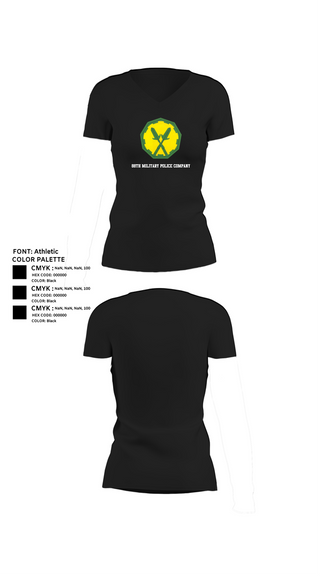 Womens Short Sleeve Vneck Shirt, 88th Military Police Company, , Teamtime, Team time, sublimation, custom sports apparel, team uniforms, spirit wear, spiritwear, sports uniforms, custom shirts, team store, custom team store, fundraiser sports, apparel fundraiser