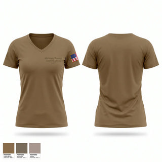 Womens Short Sleeve Vneck Shirt, Marlboro County Sheriff's Office SRT, Police, Teamtime, Team time, sublimation, custom sports apparel, team uniforms, spirit wear, spiritwear, sports uniforms, custom shirts, team store, custom team store, fundraiser sports, apparel fundraiser