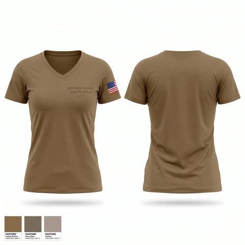 Womens Short Sleeve Vneck Shirt, Marlboro County Sheriff's Office SRT, Police, Teamtime, Team time, sublimation, custom sports apparel, team uniforms, spirit wear, spiritwear, sports uniforms, custom shirts, team store, custom team store, fundraiser sports, apparel fundraiser