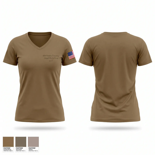 Womens Short Sleeve Vneck Shirt, Marlboro County Sheriff's Office SRT, Police, Teamtime, Team time, sublimation, custom sports apparel, team uniforms, spirit wear, spiritwear, sports uniforms, custom shirts, team store, custom team store, fundraiser sports, apparel fundraiser