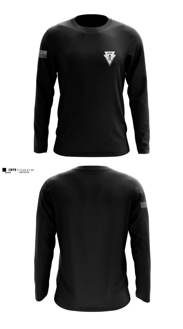 Long Sleeve Performance Shirt, Killer Troop, 2/11 ACR, , Teamtime, Team time, sublimation, custom sports apparel, team uniforms, spirit wear, spiritwear, sports uniforms, custom shirts, team store, custom team store, fundraiser sports, apparel fundraiser