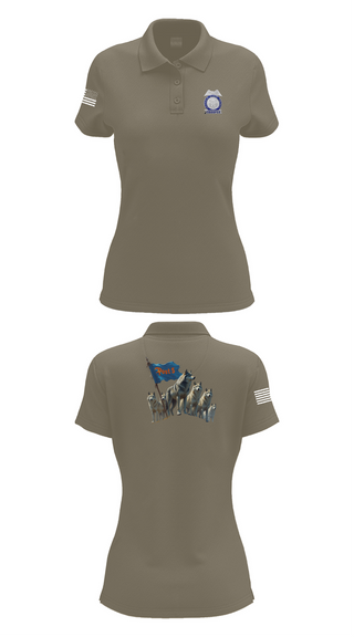 Womens Short Sleeve Performance Polo, GSP POST 5 DALTON, Police, Teamtime, Team time, sublimation, custom sports apparel, team uniforms, spirit wear, spiritwear, sports uniforms, custom shirts, team store, custom team store, fundraiser sports, apparel fundraiser