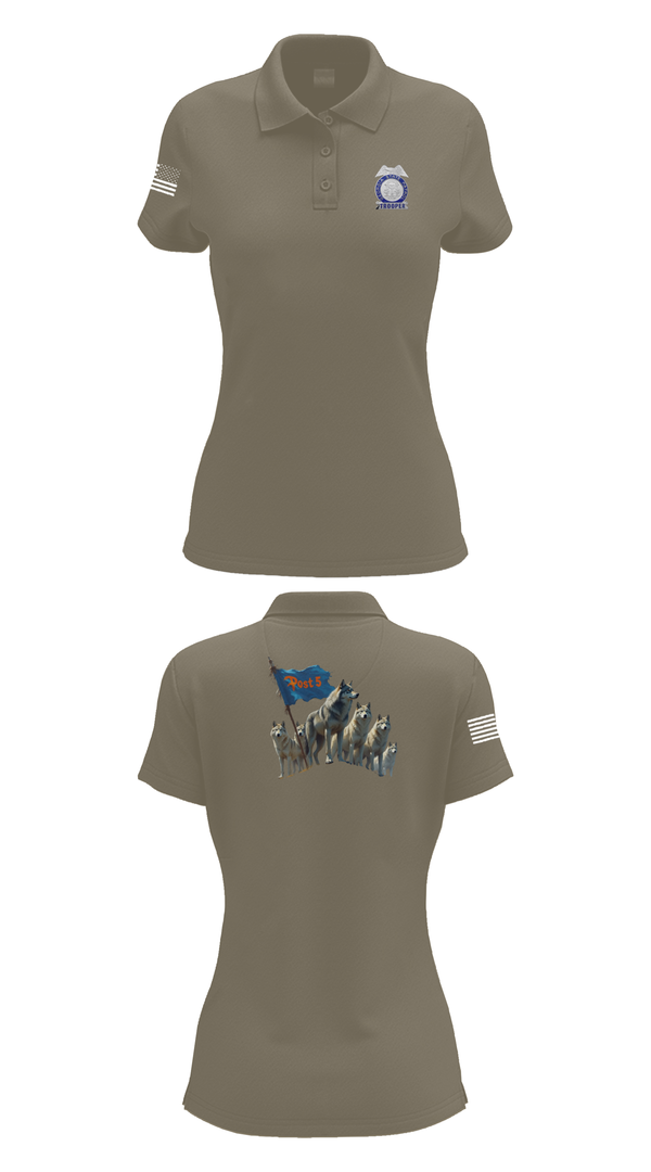 Womens Short Sleeve Performance Polo, GSP POST 5 DALTON, Police, Teamtime, Team time, sublimation, custom sports apparel, team uniforms, spirit wear, spiritwear, sports uniforms, custom shirts, team store, custom team store, fundraiser sports, apparel fundraiser