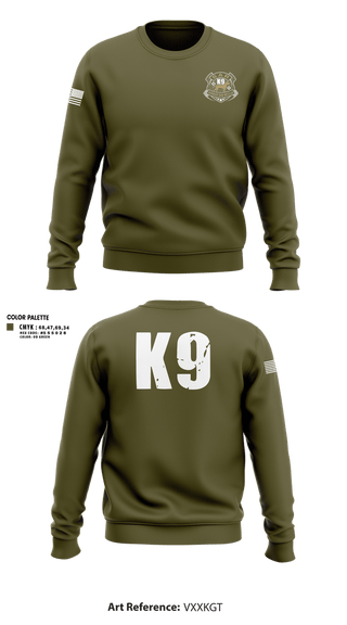 Crew Neck Sweatshirt, SAR K9, EMS/EMT, Teamtime, Team time, sublimation, custom sports apparel, team uniforms, spirit wear, spiritwear, sports uniforms, custom shirts, team store, custom team store, fundraiser sports, apparel fundraiser