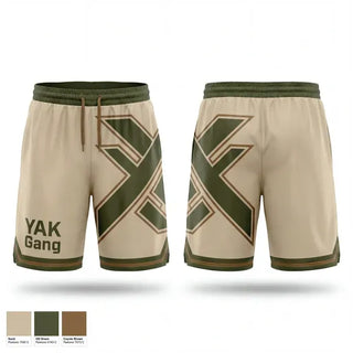 Athletic Shorts With Pockets, Y.A.K Gang, , Teamtime, Team time, sublimation, custom sports apparel, team uniforms, spirit wear, spiritwear, sports uniforms, custom shirts, team store, custom team store, fundraiser sports, apparel fundraiser