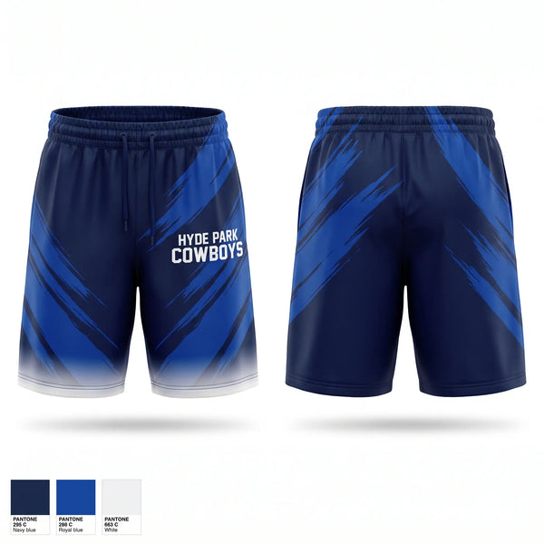 Athletic Shorts With Pockets, Hyde park cowboys, Cheer, Teamtime, Team time, sublimation, custom sports apparel, team uniforms, spirit wear, spiritwear, sports uniforms, custom shirts, team store, custom team store, fundraiser sports, apparel fundraiser