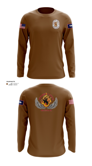 Long Sleeve Performance Shirt, Wyoming state helitack, Fire Department, Teamtime, Team time, sublimation, custom sports apparel, team uniforms, spirit wear, spiritwear, sports uniforms, custom shirts, team store, custom team store, fundraiser sports, apparel fundraiser