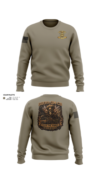 Crew Neck Sweatshirt, 880th QM CO, Army, Teamtime, Team time, sublimation, custom sports apparel, team uniforms, spirit wear, spiritwear, sports uniforms, custom shirts, team store, custom team store, fundraiser sports, apparel fundraiser