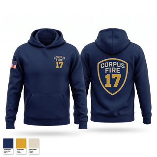 Hoodie, STATION 17, Fire Department, Teamtime, Team time, sublimation, custom sports apparel, team uniforms, spirit wear, spiritwear, sports uniforms, custom shirts, team store, custom team store, fundraiser sports, apparel fundraiser