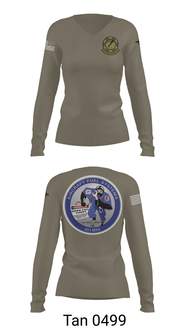 Womens Long Sleeve Vneck Shirt, 403 MXS, , Teamtime, Team time, sublimation, custom sports apparel, team uniforms, spirit wear, spiritwear, sports uniforms, custom shirts, team store, custom team store, fundraiser sports, apparel fundraiser