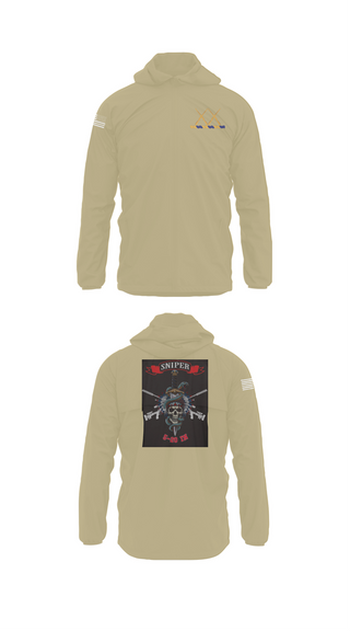 Windbreaker, 5-20 Infantry, Sniper section, Army, Teamtime, Team time, sublimation, custom sports apparel, team uniforms, spirit wear, spiritwear, sports uniforms, custom shirts, team store, custom team store, fundraiser sports, apparel fundraiser