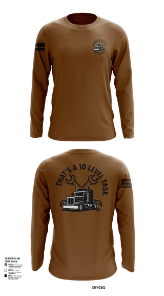 Long Sleeve Performance Shirt, 1487th Transportation Company, Army, Teamtime, Team time, sublimation, custom sports apparel, team uniforms, spirit wear, spiritwear, sports uniforms, custom shirts, team store, custom team store, fundraiser sports, apparel fundraiser