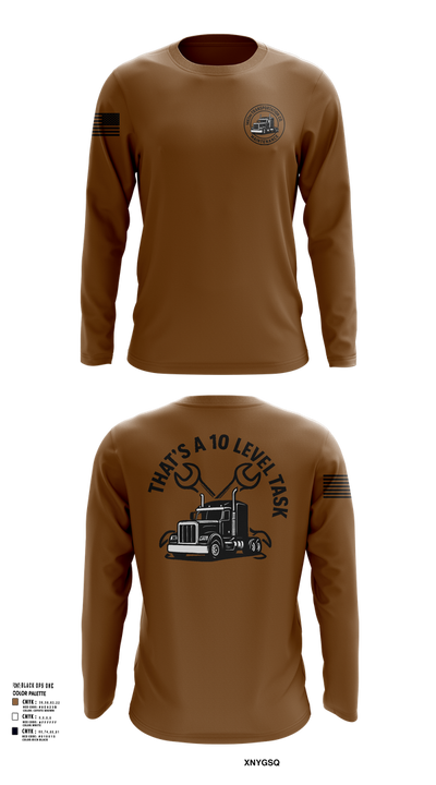 1482nd Transportation Company 43933777 Long Sleeve Performance Shirt 102