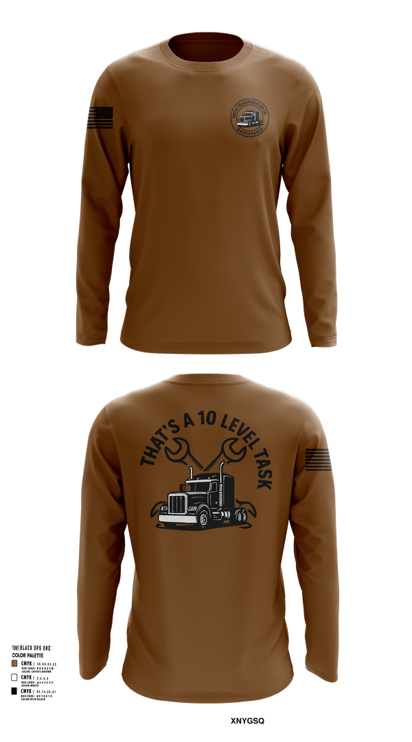Long Sleeve Performance Shirt, 1487th Transportation Company, Army, Teamtime, Team time, sublimation, custom sports apparel, team uniforms, spirit wear, spiritwear, sports uniforms, custom shirts, team store, custom team store, fundraiser sports, apparel fundraiser