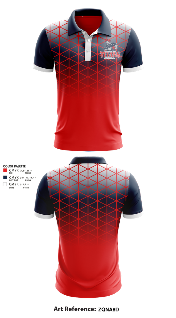 Short Sleeve Performance Polo, Tampa Bay Tech Titans Basketball, Men's Basketball, Teamtime, Team time, sublimation, custom sports apparel, team uniforms, spirit wear, spiritwear, sports uniforms, custom shirts, team store, custom team store, fundraiser sports, apparel fundraiser