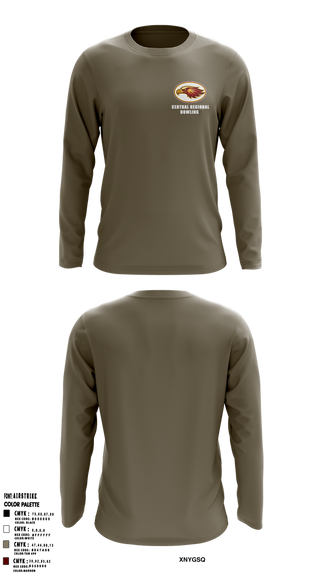 Long Sleeve Performance Shirt, Central Regional High School Bowling, Bowling, Teamtime, Team time, sublimation, custom sports apparel, team uniforms, spirit wear, spiritwear, sports uniforms, custom shirts, team store, custom team store, fundraiser sports, apparel fundraiser