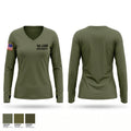 1st LAAD alpha battery Women's Long Sleeve V-neck Shirt - 1