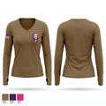 2617-M Women's Long Sleeve V-neck Shirt - 1