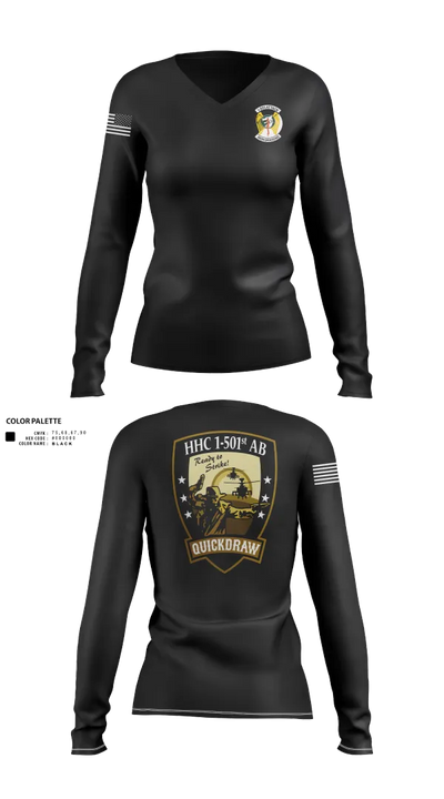 HHC/1-501 AB 66803104 Women's Long Sleeve V-neck Shirt - 21