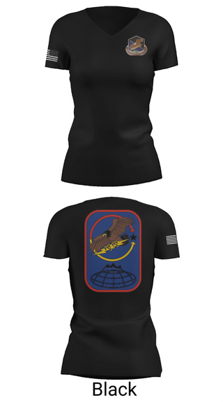 Womens Short Sleeve Vneck Shirt, 100th Missile Defense Brigade, , Teamtime, Team time, sublimation, custom sports apparel, team uniforms, spirit wear, spiritwear, sports uniforms, custom shirts, team store, custom team store, fundraiser sports, apparel fundraiser