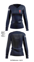 Chaplain 35 Women's Long Sleeve V-neck Shirt - 5