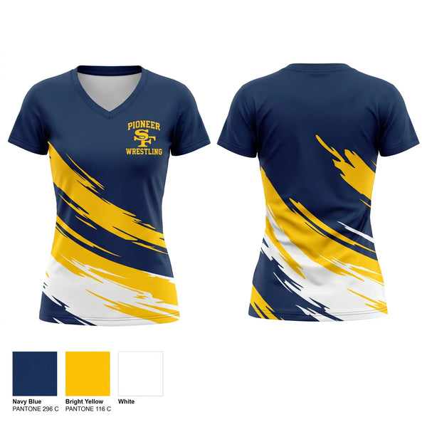 Pioneers Women's Short Sleeve V-neck Shirt - 1