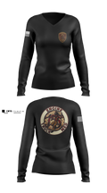 Full House Women's Long Sleeve V-neck Shirt - 7