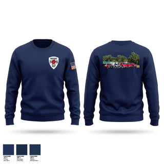 Crew Neck Sweatshirt, Rose Fire Company, Fire Department, Teamtime, Team time, sublimation, custom sports apparel, team uniforms, spirit wear, spiritwear, sports uniforms, custom shirts, team store, custom team store, fundraiser sports, apparel fundraiser