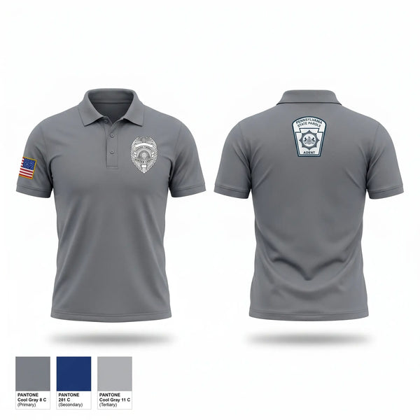 Short Sleeve Performance Polo, PA State Parole Pittsburgh District, Police, Teamtime, Team time, sublimation, custom sports apparel, team uniforms, spirit wear, spiritwear, sports uniforms, custom shirts, team store, custom team store, fundraiser sports, apparel fundraiser