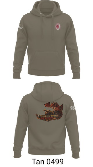 Hoodie, 3-13th 66th FSC, Army, Teamtime, Team time, sublimation, custom sports apparel, team uniforms, spirit wear, spiritwear, sports uniforms, custom shirts, team store, custom team store, fundraiser sports, apparel fundraiser