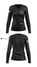 Florence PD K9- Unit 86334690 Women's Long Sleeve V-neck Shirt - 3