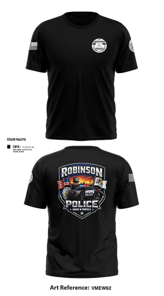 Short Sleeve Performance Shirt, Robinson Police Department, Police, Teamtime, Team time, sublimation, custom sports apparel, team uniforms, spirit wear, spiritwear, sports uniforms, custom shirts, team store, custom team store, fundraiser sports, apparel fundraiser