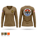 221 Combat Communications Squadron 59103945 Women's Long Sleeve V-neck Shirt - 1