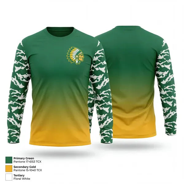 Long Sleeve Performance Shirt, Jemez Valley Warriors, Baseball, Teamtime, Team time, sublimation, custom sports apparel, team uniforms, spirit wear, spiritwear, sports uniforms, custom shirts, team store, custom team store, fundraiser sports, apparel fundraiser