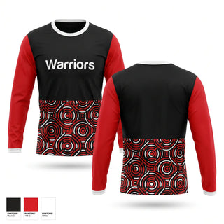 Long Sleeve Performance Shirt, Warriors, Swimming, Teamtime, Team time, sublimation, custom sports apparel, team uniforms, spirit wear, spiritwear, sports uniforms, custom shirts, team store, custom team store, fundraiser sports, apparel fundraiser