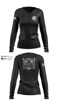 Alpha Co JTFES Women's Long Sleeve V-neck Shirt - 100