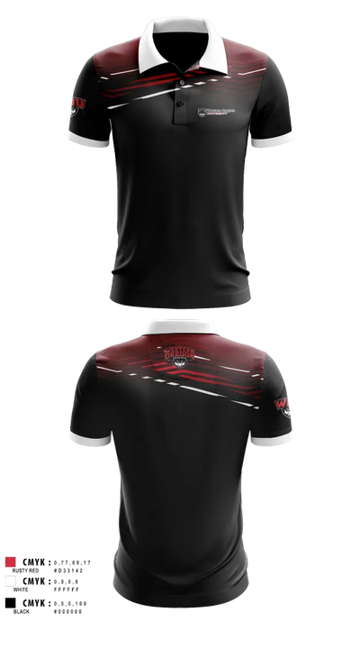 Western Oregon University Equestrian 74623833 Short Sleeve Performance Polo - 101