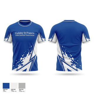 Short Sleeve Performance Shirt, Cudahy St Francis Little Baseball Association, Baseball, Teamtime, Team time, sublimation, custom sports apparel, team uniforms, spirit wear, spiritwear, sports uniforms, custom shirts, team store, custom team store, fundraiser sports, apparel fundraiser