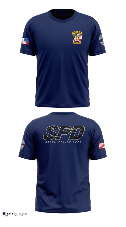 Short Sleeve Performance Shirt, Salem Police Department, Police, Teamtime, Team time, sublimation, custom sports apparel, team uniforms, spirit wear, spiritwear, sports uniforms, custom shirts, team store, custom team store, fundraiser sports, apparel fundraiser
