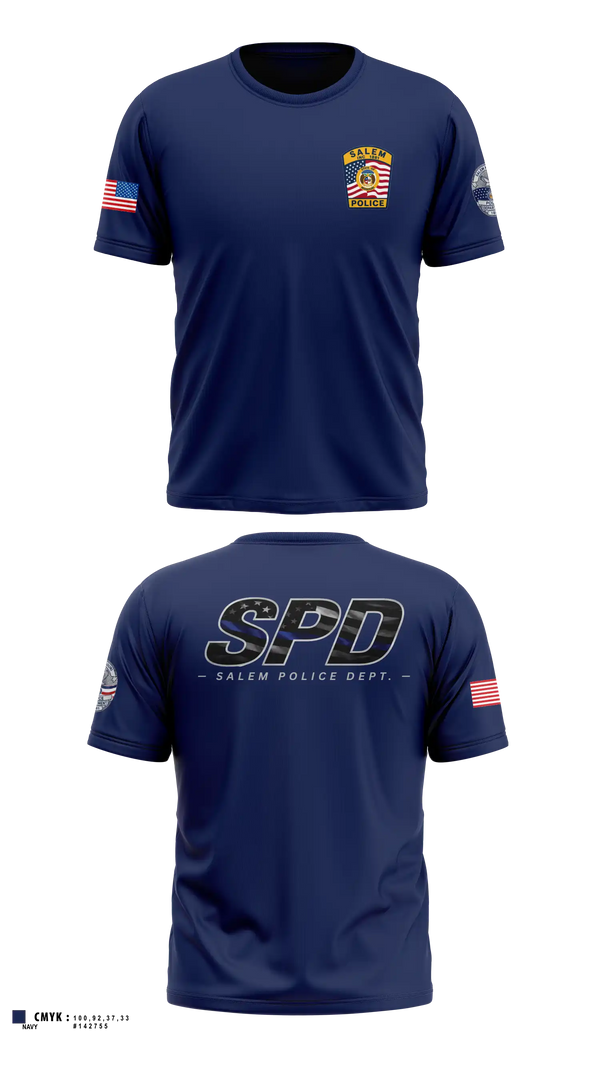 Short Sleeve Performance Shirt, Salem Police Department, Police, Teamtime, Team time, sublimation, custom sports apparel, team uniforms, spirit wear, spiritwear, sports uniforms, custom shirts, team store, custom team store, fundraiser sports, apparel fundraiser