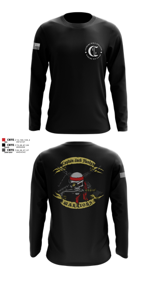 Long Sleeve Performance Shirt, 1st Battalion 2nd Marines Charlie Co Veteran, Marines, Teamtime, Team time, sublimation, custom sports apparel, team uniforms, spirit wear, spiritwear, sports uniforms, custom shirts, team store, custom team store, fundraiser sports, apparel fundraiser